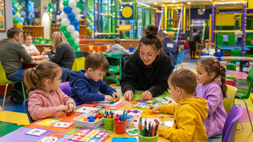 What parents can try during a visit to an indoor play centre