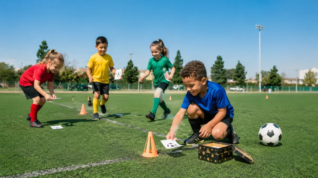 Fun Football Party Games for Kids- treasure hunt game